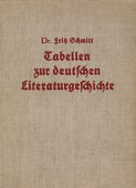 Schmitt, Tabellen zur deutschen Literaturgeschichte
