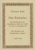 Rubi, Eine Rueckschau