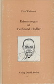 Widmann, Erinnerungen an Ferdinand Hodler