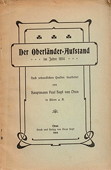 Hopf, Der Oberlaender-Aufstand im Jahre 1814