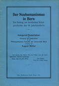 Mueller, Der Neuhumanismus in Bern