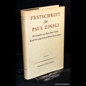 Bindschedler / Hotzenkoecherle / Kohlschmidt , Festschrift fuer Paul Zinsli
