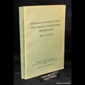 Volkswirtschaftsdepartement, Haushaltungsrechnungen 1936-38