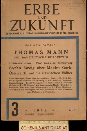  Erbe und Zukunft .:. 1947/3 