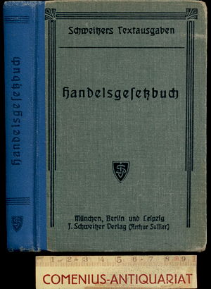  Handelsgesetzbuch .:. von 1897 mit Einfuehrungsgesetz 