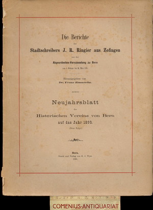  Zimmerlin .:. Die Berichte des Stadtschreibers Ringier 