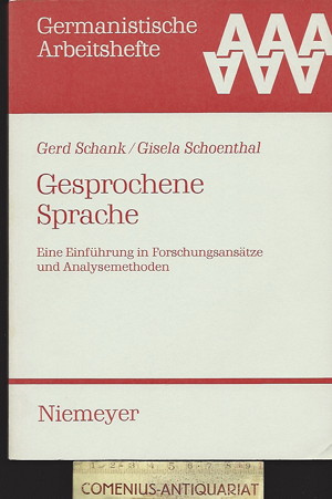  Schank / Schoenthal .:. Gesprochene Sprache 