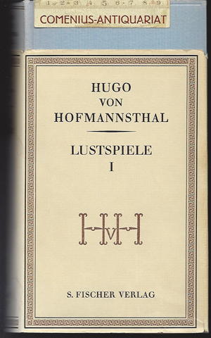  Hofmannsthal .:. Lustspiele  [1] 