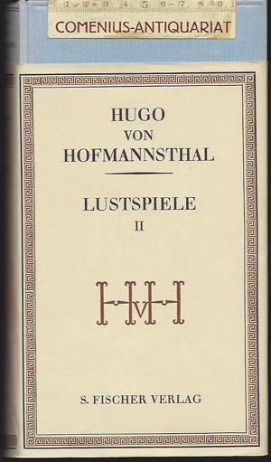  Hofmannsthal .:. Lustspiele  [2] 