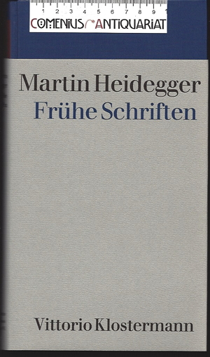  Heidegger .:. Fruehe Schriften 