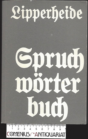  Lipperheide .:. Spruchwoerterbuch 