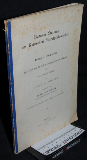  Loewenberg .:. Benekes Stellung zur Kantschen Moralphilosophie 